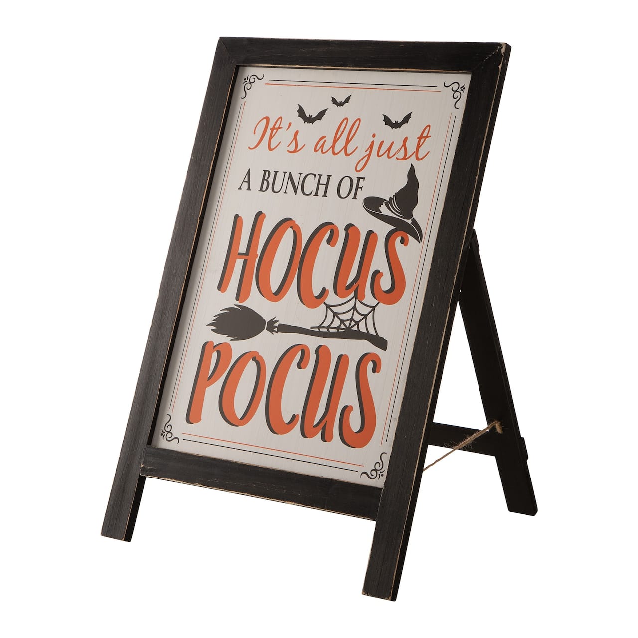 Glitzhome&#xAE; Halloween Wooden Standing Easel Sign D&#xE9;cor